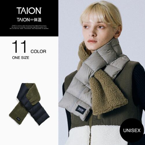 타이온 마운틴 다운 보아 플리스 패딩 머플러 목도리 TAION-201MT-AMH