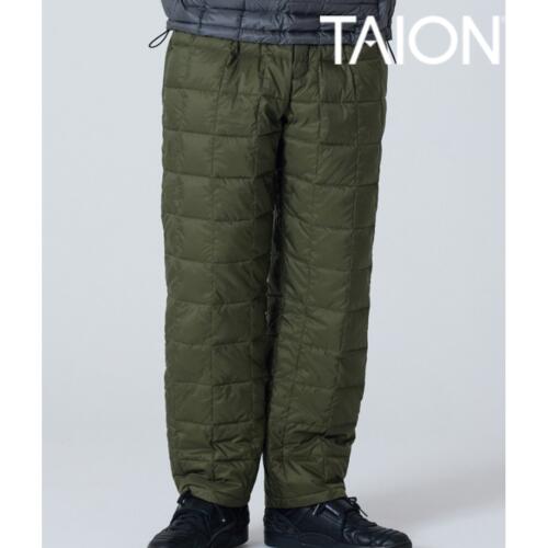 타이온 베이직 세미 와이드 다운 팬츠 패딩 바지 TAION-131SW