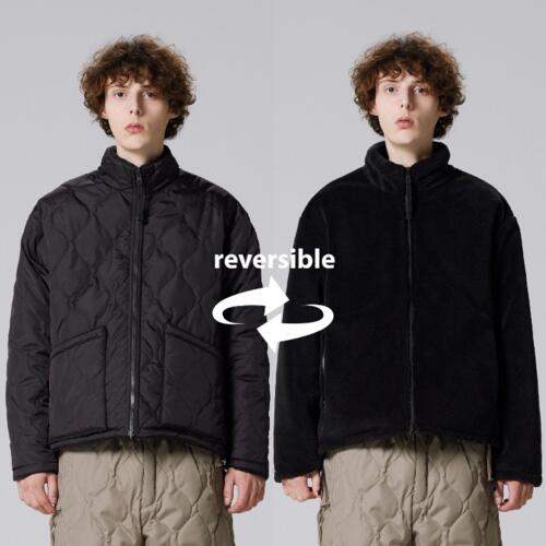 타이온 밀리터리 리버시블 하이넥 다운 재킷 패딩 점퍼 TAION-R102BML-1