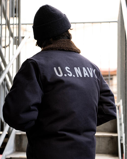 리얼맥코이 N-1 데크 재킷 점퍼 MJ21106 밀리터리 빈티지 백프린트