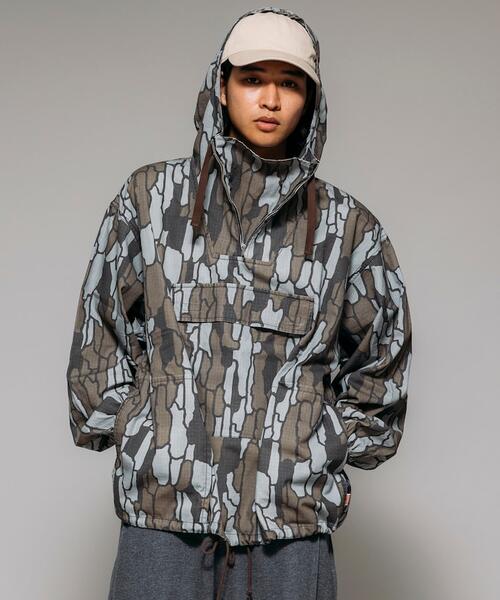 프릭스스토어 X HINSON 카모플라주 아노락 후드 점퍼 25AW 1053233600006