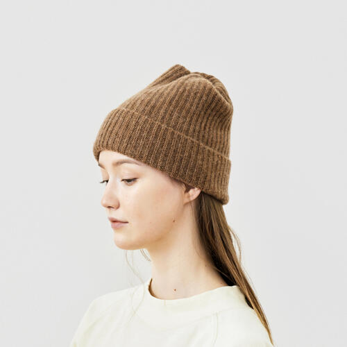 마츄어하 마추아하 비니 pleats knit cap cashmere X sable MK-3001