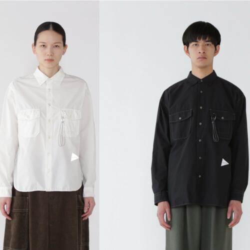 앤드원더 긴팔 셔츠 CORDURA typewriter LS SHIRT 25AW