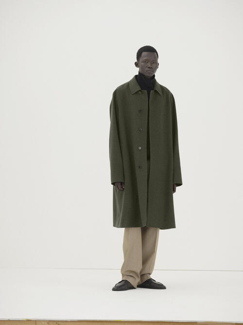 오라리 남성 코트 BABY CAMEL FLANNEL COAT 25AW