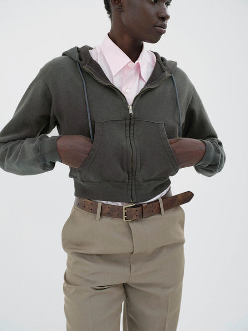 오라리 여성 후드 집업 PRODUCT DYED PIMA LIGHT SWEAT ZIP PARKA 25AW