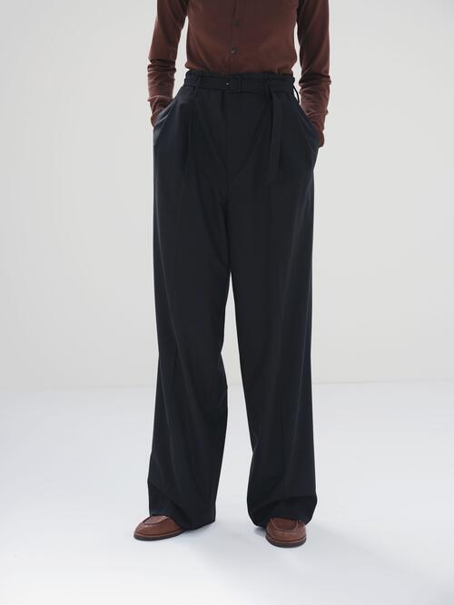 오라리 여성 바지 SUPER FINE TROPICAL WOOL TWO-TUCK SLACKS