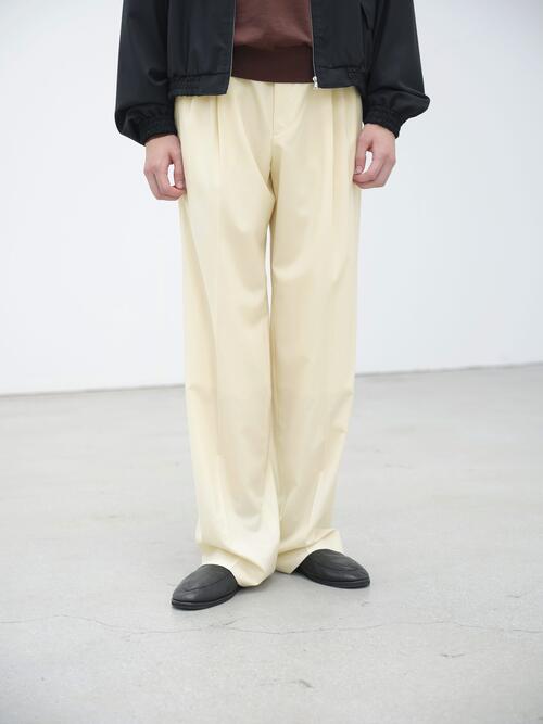 오라리 남성 바지 SUPER FINE TROPICAL WOOL TWO-TUCK SLACKS