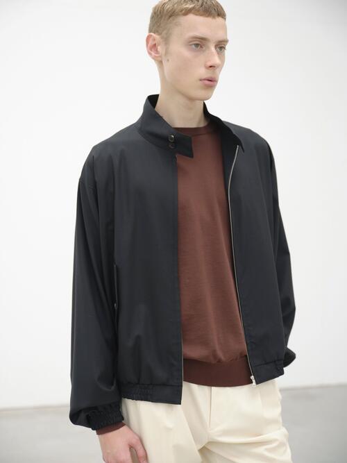 오라리 남성 재킷 SUPER FINE TROPICAL WOOL ZIP BLOUSON