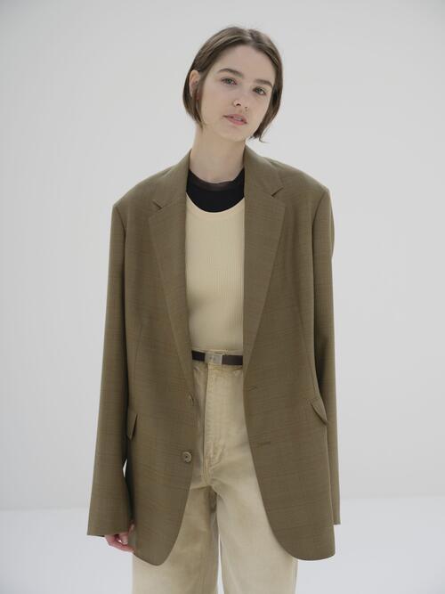 오라리 여성 재킷 BLUEFACED WOOL JACKET 25SS 릴렉스 핏 봄용