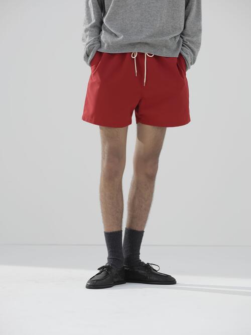 오라리 남성 바지 WOOL MAX CANVAS SHORTS 25SS 여름 와이드 숏 팬츠