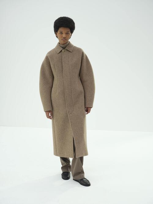 오라리 여성 코트 SPONGE WOOL MELTON SOUTIEN COLLAR COAT