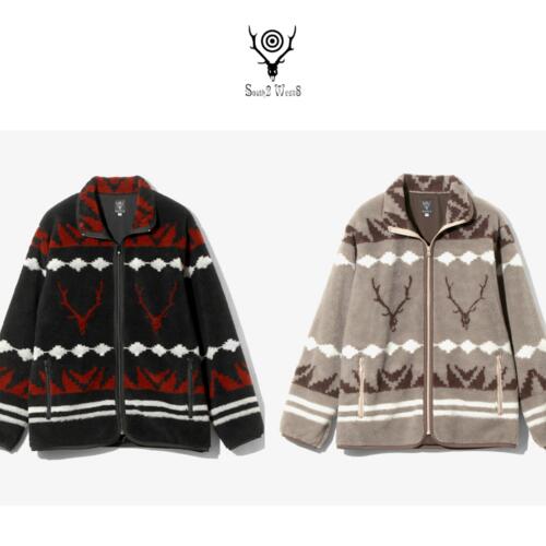 남이서팔 파이핑 재킷 플리스 뽀글이 Poly Boa Jacquard RW579 25AW