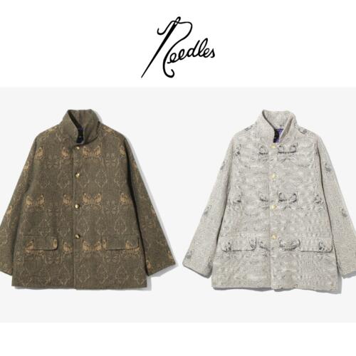 니들스 스탠드 칼라 재킷 Papillon Jacquard RW153 25AW
