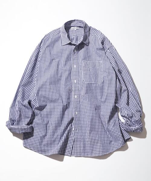카우람 체크 셔츠 Magazine Pocket Broad Shirt 25AW 1000390900007