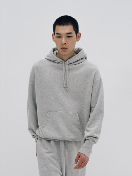 캡틴선샤인 니트 울 14 Micron Wool Backpile Knit P/O Hoody 25AW