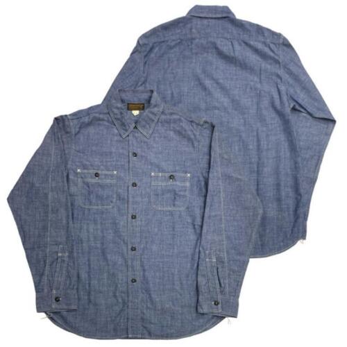 프리휠러스 1926 워크 셔츠 Neal 인디고 샴브레이 2513001 빈티지