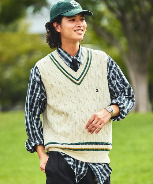 노티카 일본 케이블 니트 조끼 25AW 1036207500021