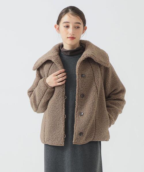 B MING by BEAMS 빔즈 보아 뽀글이 블루종 여성 재킷 25AW 93-18-0449-213