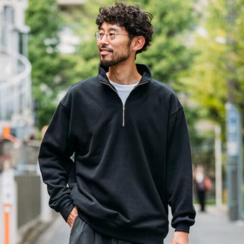 프릭스스토어 13oz 헤비웨이트 하프지퍼 스웨트 티 맨투맨 25AW 1023248903133