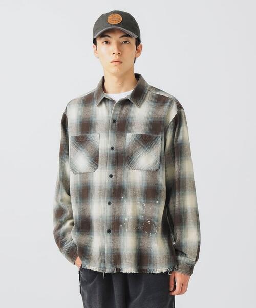 빔즈 하트 드립 페이드 플란넬 셔츠 체크 25AW 42-11-0106-247