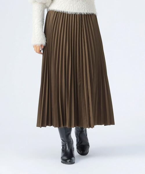 빔즈 하트 주름 치마 플리스 스커트 밴딩 25AW 43-27-0223-268