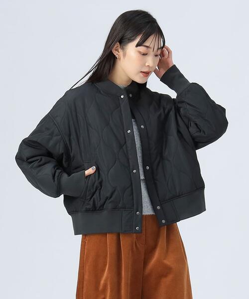 빔즈 하트 리버시블 퀼팅 블루종 패딩 점퍼 여성 25AW 43-18-0070-928