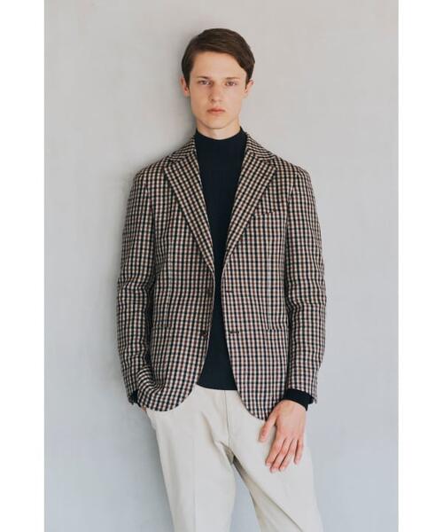 빔즈 하트 3버튼 체크 울 재킷 25AW 41-16-0283-277