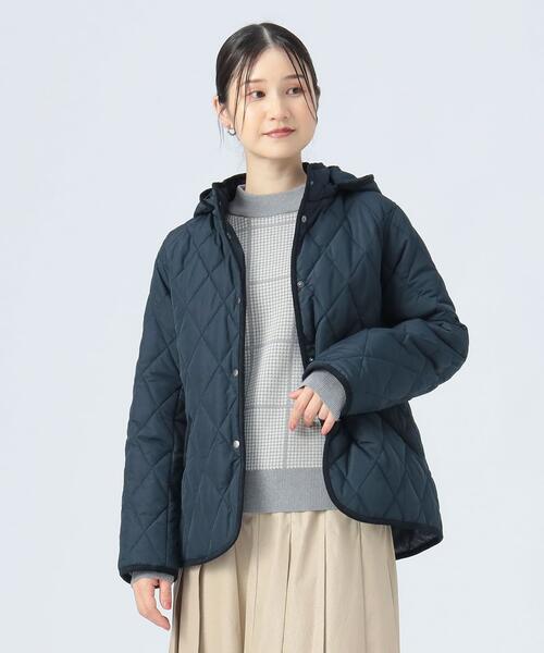 빔즈 하트 후드 퀼팅 블루종 경량 패딩 점퍼 25AW 43-18-0100-928