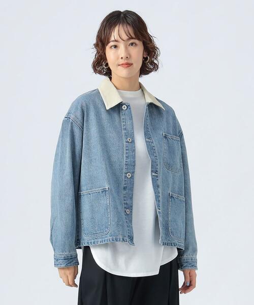 빔즈 하트 여성 코듀로이 칼라 워크 재킷 25AW 43-18-0118-408