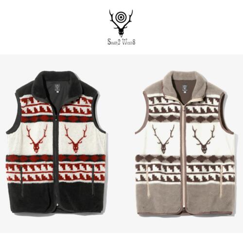 남이서팔 파이핑 조끼 보아 플리스 Poly Boa Jacquard 25AW RW580