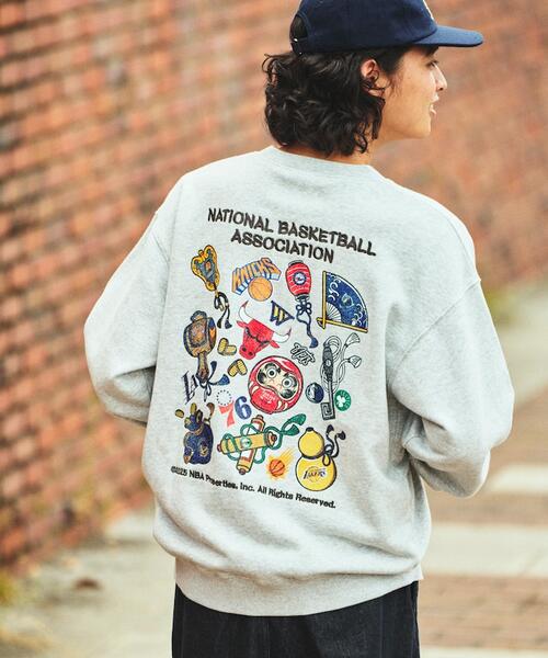프릭스스토어 X NBA 로고 프린트 스웨트 티 맨투맨 25AW 1023248903142