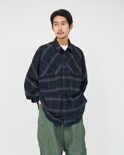 프레쉬서비스 체크 셔츠 FLANNEL CHECK OVER YOKE SHIRT 25AW