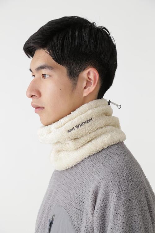 앤드원더 넥워머 high loft fleece neck warmer 25AW