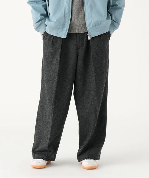 빔즈 플란넬 2플리츠 와이드 슬랙스 바지 25AW 11-23-1095-120