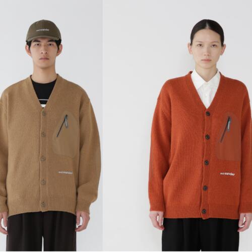 앤드원더 울 니트 가디건 shetland wool cardigan 25AW