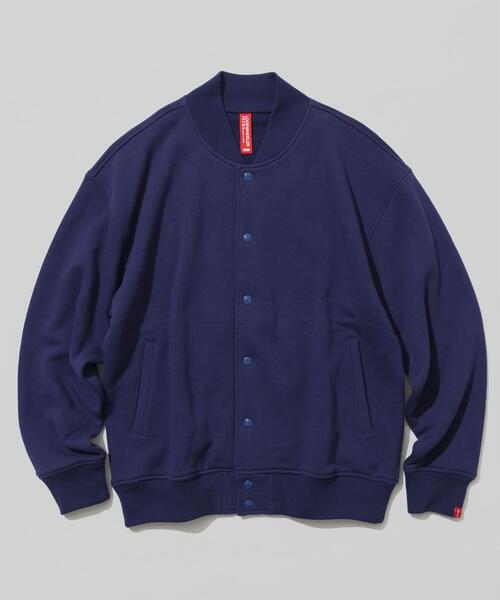 빔즈 재팬 X 루프휠러 플리스 스냅 스타디움 재킷 점퍼 25AW 11-13-0203-593