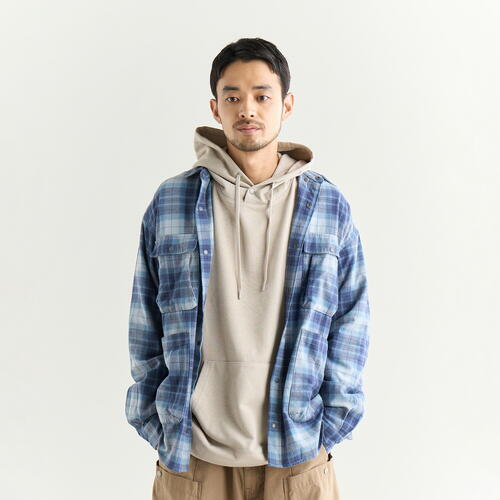 난가 체크 셔츠 FADE TARTANCHECK CAMP SHIRT 25AW