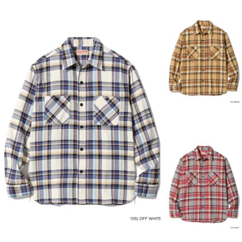 슈가케인 트윌 체크 워크 셔츠 SC29565