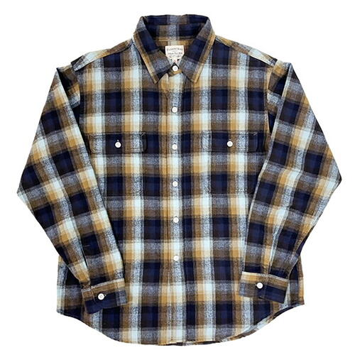 페로우즈 체크 긴팔 워크 셔츠 기모 25W-650WS-C 25AW