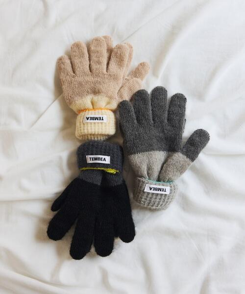 프릭스스토어 X 템베아 울 모헤어 투톤 손가락 장갑 25AW 1498390600025