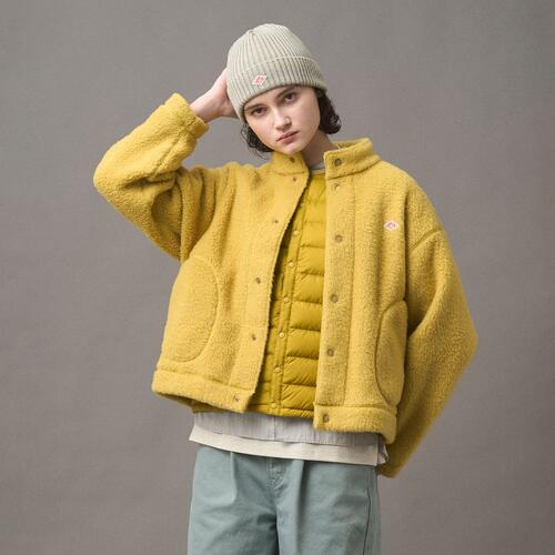 단톤 여성 더블 페이스 보아 스탠드칼라 가디건 플리스 점퍼 25AW DT-A0699 WNN