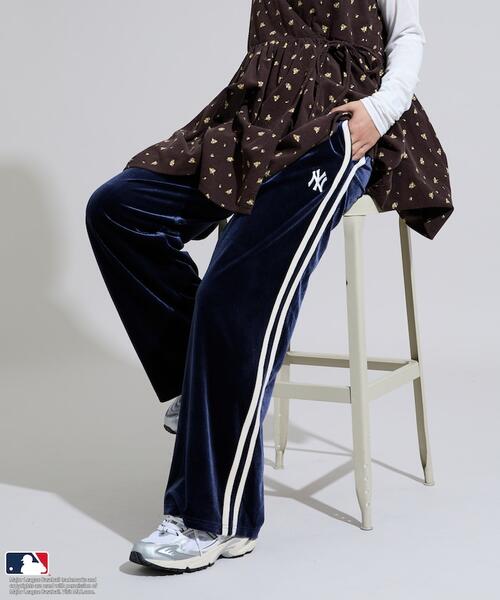 프릭스스토어 X MLB 여성 벨루어 트랙 팬츠 바지 25AW 1142248903826