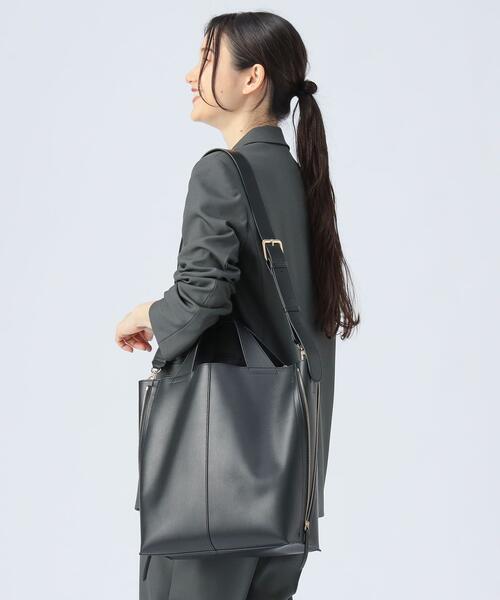 빔즈 하트 사이드 지퍼 토트백 인조가죽 25AW 43-61-0177-171