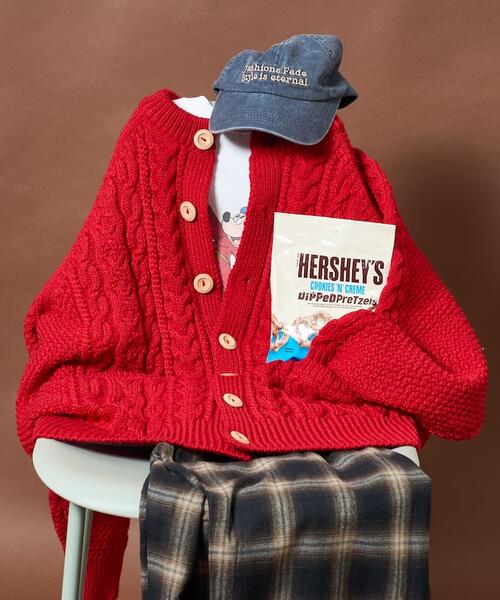 프릭스스토어 피셔맨 여성 니트 가디건 와이드 25AW 1134248901492