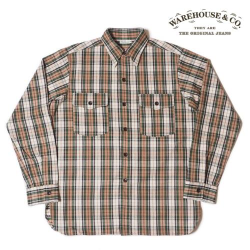 웨어하우스 3022 플란넬 체크 셔츠 H패턴 ONE WASH