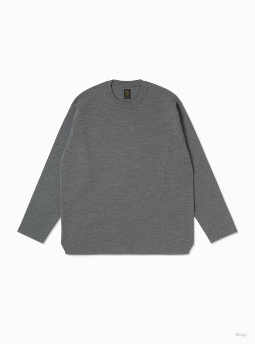 바토너 니트 32G SMOOTH WOOL CREW NECK BN-25FM-019 25AW