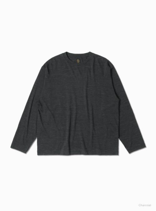 바토너 긴팔 티 WOOL CREW NECK LONG SLEEVE T-SHIRT 25AW