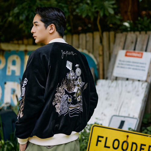 페로우즈 우키요에 리버시블 스카잔 재킷 빈티지 점퍼 25AW