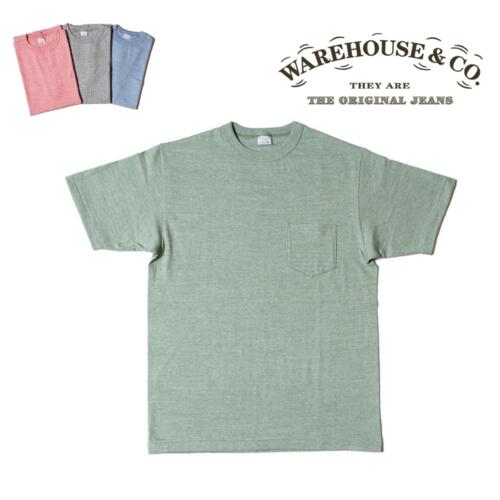 웨어하우스 반팔 티 셔츠 4097 88/12 무지 포켓 25AW