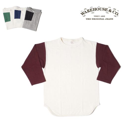 웨어하우스 4800 7부 베이스볼 티 셔츠 무지